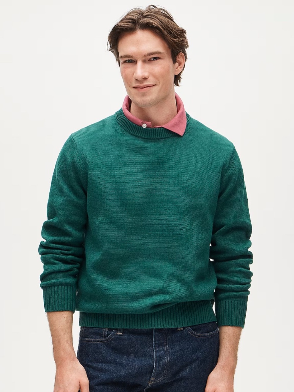 J. Crew | Sweater | Heritage Cotton Crewneck Sweater | Magic Forest